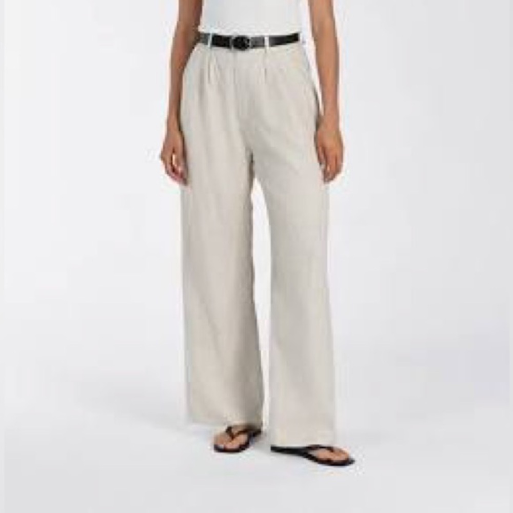 DISSH Cream Wide-Leg Pants